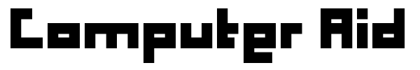 Computer Aid font preview